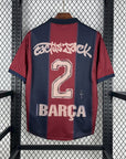CJ x x Barcelona Retro 2000/01 Home Skeleton jersey