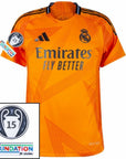 Real Madrid Away Fan Jersey 2024/25 Patches UCL UEFA Foundation (Official Printing)