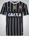 Camisa Retrô Corinthians Reserva 2013 Preta/Branca Masculina