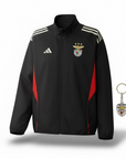 Benfica Full Zip Jacket Black and Red 2025/26
