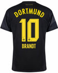 Borussia Dortmund Brandt 10 Away 2024/25 Patches UCL UEFA Foundation (Official Printing)