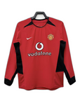 Manchester United 02/04 I Home Jersey - Long Sleeve Retro Version