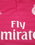 Real Madrid 2014/15 Pink Jersey Long Sleeve Retro - Patch Champions