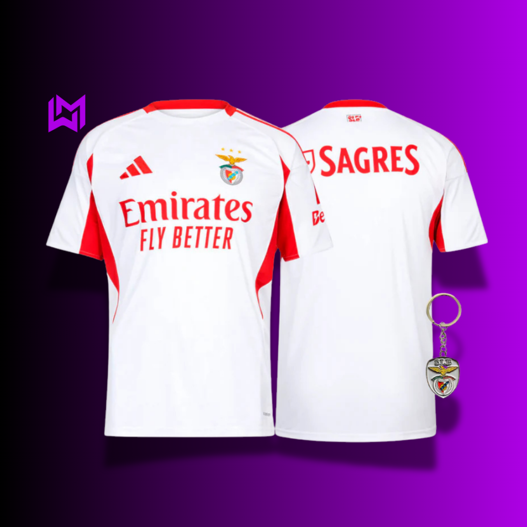 Benfica Away Shirt White 2025/26 - Last Few Units! 🔥🦅