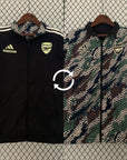 Arsenal 23/24 Windbreaker Reversible Black and Green