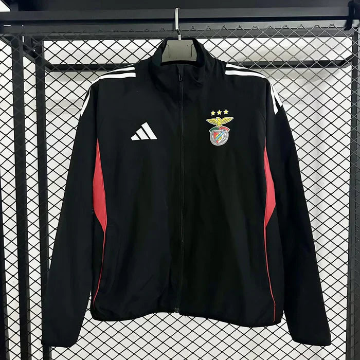 Benfica Full Zip Jacket Black and Red 2025/26