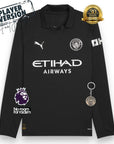Manchester City Player Away Jersey 2025/26 Long Sleeve