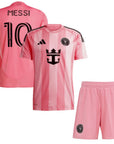 Kids Kit Inter Miami CF Lionel Messi 10 Home Fan Jersey 2025/26