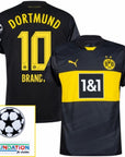 Borussia Dortmund Brandt 10 Away 2024/25 Patches UCL UEFA Foundation (Official Printing)