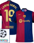 Barcelona Home 2024/25 Patches UCL UEFA Foundation (Official Printing)