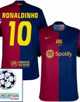 Barcelona Home 2024/25 Patches UCL UEFA Foundation (Official Printing)