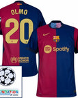 Barcelona Home 2024/25 Patches UCL UEFA Foundation (Official Printing)