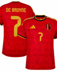 Belgium Home De Bruyne 7 Fan Jersey Shirt 2026 World Cup