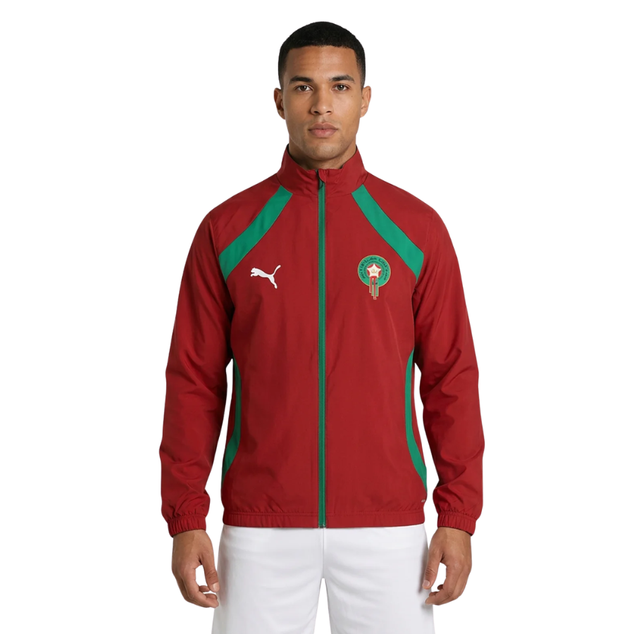 Morocco 2026 Reversible Jacket Windbreaker - Red &amp; Green