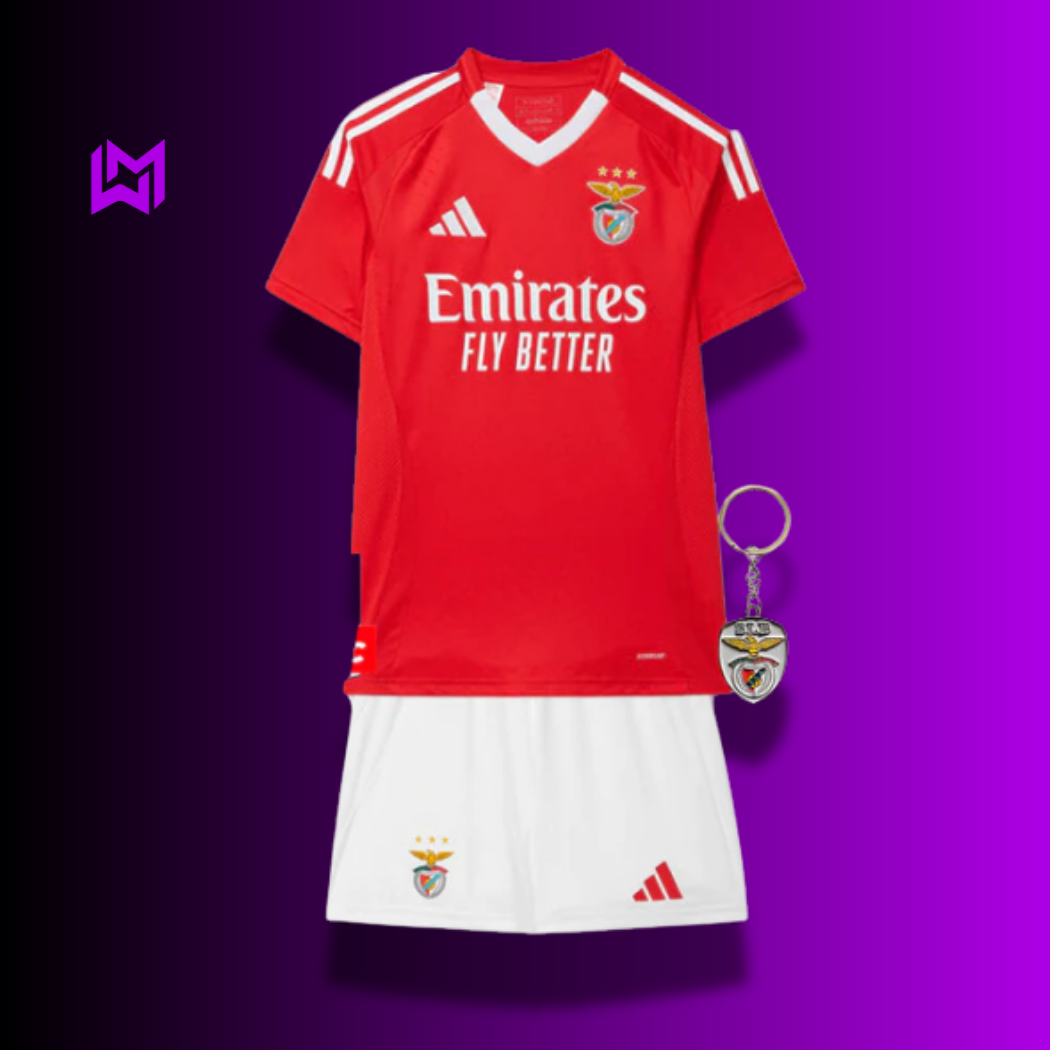 Benfica Home Kids Kit 2024/25 - Last Few Units! 🔥🦅