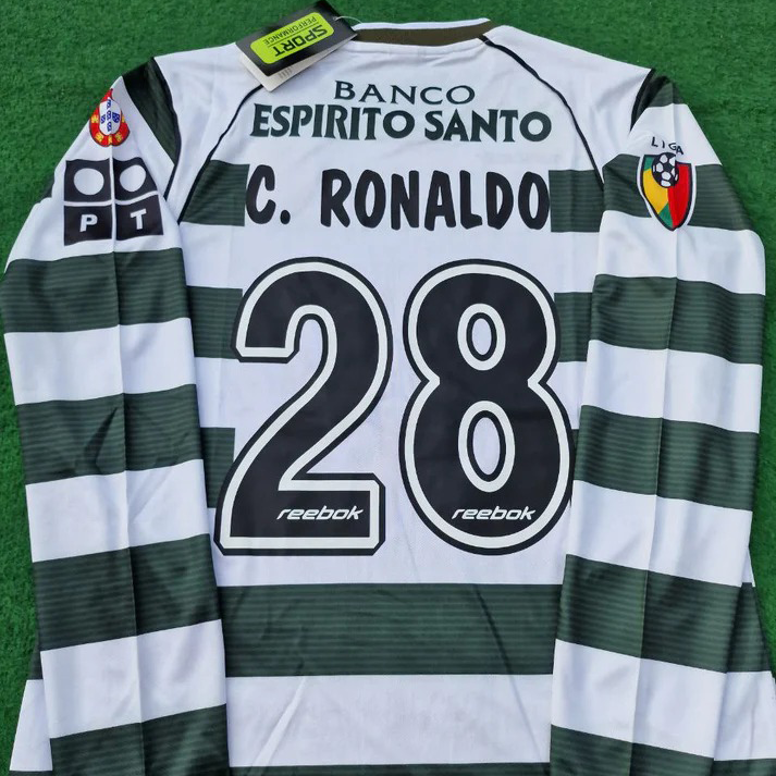 Sporting Long Sleeve Retro Shirt 2001/03 - Exclusive Model!