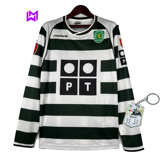 Sporting Long Sleeve Retro Shirt 2001/03 - Exclusive Model!