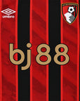 Bournemouth Shirt 25/26 Home - Red / Black Fan Version
