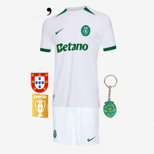 Sporting Away Kids Kit 2024/25 - Last Few Units! 🔥💚