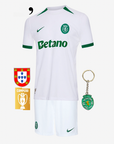 Sporting Away Kids Kit 2024/25 - Last Few Units! 🔥💚