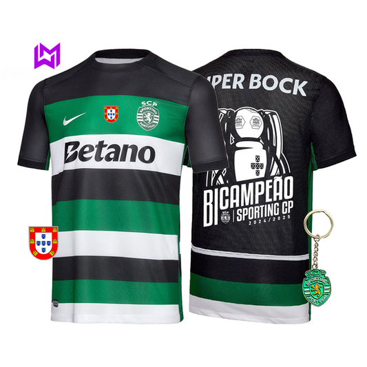 Sporting Home Shirt Back-to-Back Champions 2024/25 - Exclusive Model! 🦁🏆