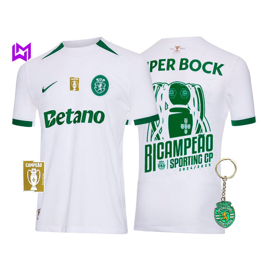 Sporting Away Shirt Back-to-Back Champions 2024/25 - Exclusive Model! 🦁🏆
