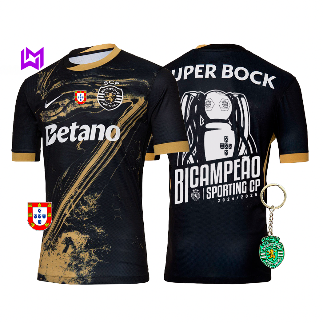 Sporting Third Shirt "7" Ronaldo Back-to-Back Champions 2024/25 - Exclusive Model! 🦁🏆