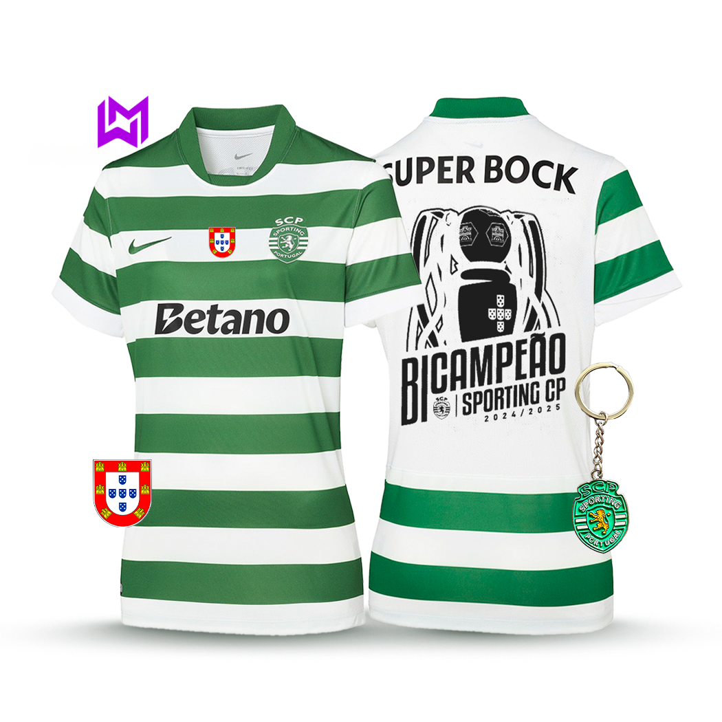 Sporting Women's Home Shirt Back-to-Back Champions 2025/26 - New Release! 🦁🏆
