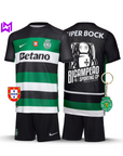 Sporting Home Kids Kit Back-to-Back Champions 2024/25 - Exclusive Model! 🦁🏆