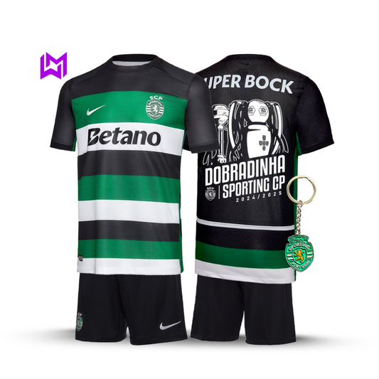 Sporting Home Kids Kit The Double 2024/25 - Exclusive Model! 🦁🏆🏆