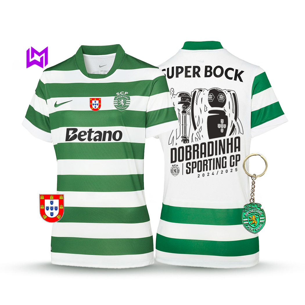 Sporting Women's Home Shirt The Double 2025/26 - New Release! 🦁🏆🏆