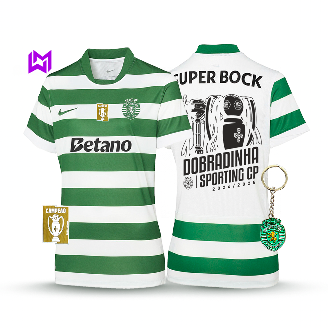 Sporting Women's Home Shirt The Double 2025/26 - New Release! 🦁🏆🏆