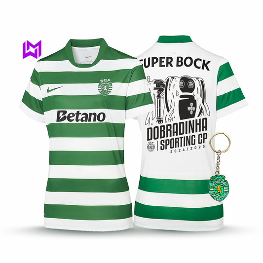 Sporting Women's Home Shirt The Double 2025/26 - New Release! 🦁🏆🏆