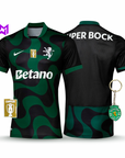 Sporting Away Shirt Black 2025/26 - New Release! 🔥💚
