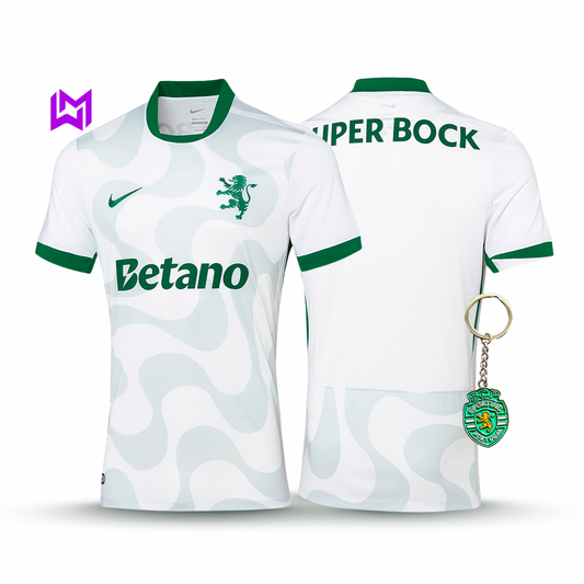 Sporting Away Shirt White 2025/26 - New Release! 🔥💚