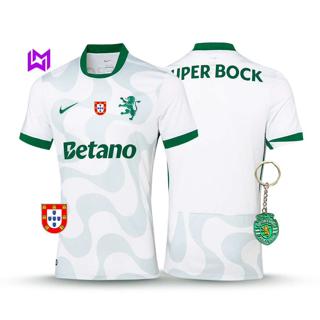 Sporting Away Shirt White 2025/26 - New Release! 🔥💚