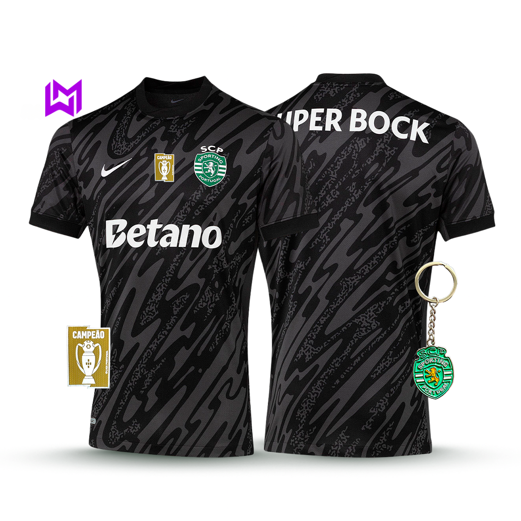 Sporting Goalkeeper Shirt Black 2025/26 - Last Few Units! 🔥💚