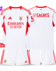 Benfica Away Kids Kit White 2025/26 - Last Few Units! 🔥🦅