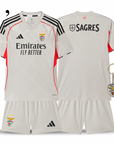 Benfica Away Kids Kit Beige 2025/26 - Last Few Units
