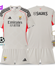Benfica Away Kids Kit Beige 2025/26 - Last Few Units