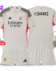 Benfica Away Kids Kit Beige 2025/26 - Last Few Units