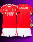 Benfica Home Kids Kit 2025/26 - Last Few Units! 🔥🦅