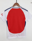 Kids Arsenal Home Kit 2024/2025 - Red and White