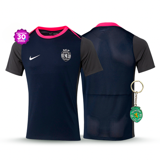 Sporting Training Shirt Black 2025/26 - Last Few Units! 🔥💚