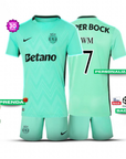 Sporting Third Kids Kit Green 2025/26 - New Release