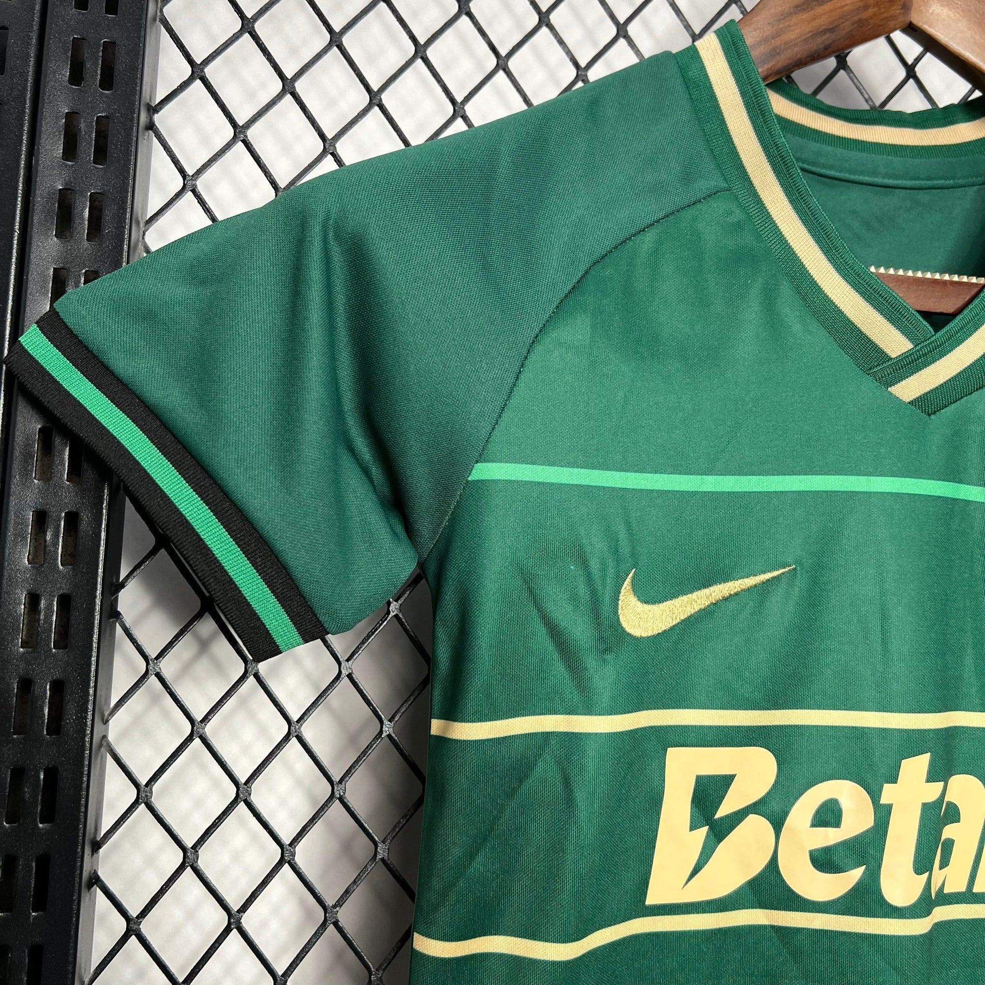 Sporting Away Kids Kit Black 2024/25 - Last Few Units! 🔥💚