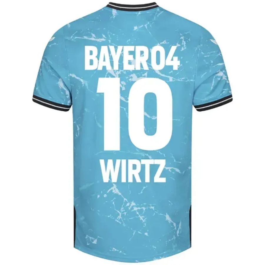 Bayer 04 Leverkusen Third Fan Jersey 2024/25 Patches UCL UEFA Foundation (Official Printing)