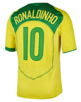 Brazil 2004 I Home Jersey - Retro Version - Ronaldinho 