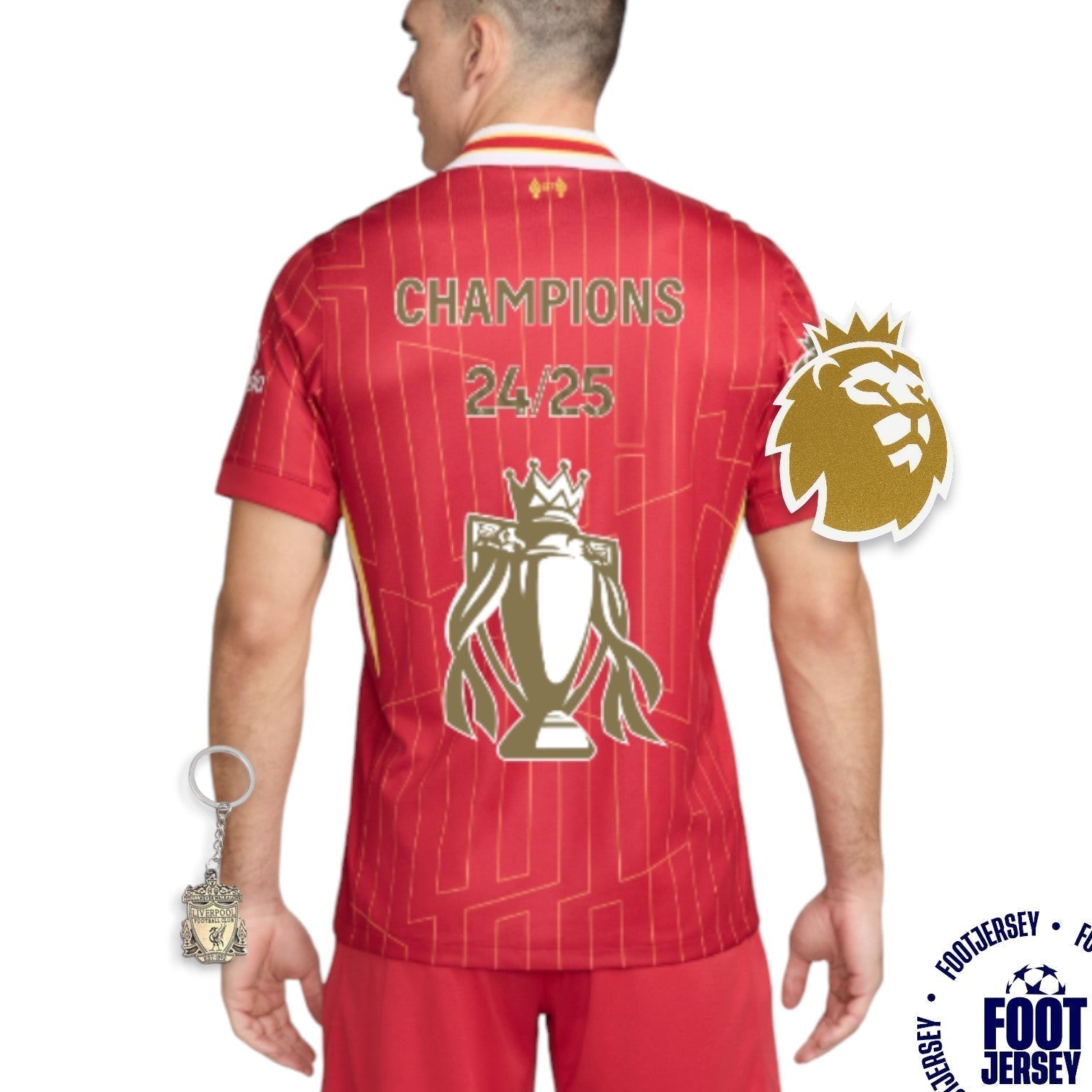 Liverpool Woman Jersey 2024/2025 - CHAMPIONS 24/25 &amp; Gold Trophy