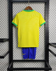 Brazil Home Retro Kids Kit 2023/24